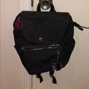 Black Coach Backpack